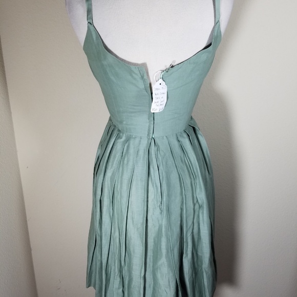 Paul Sachs Vintage Green Sundress Shrug & Earrings - Picture 7 of 8